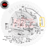 Aftermarket Bailey Channel Front Mitred suits FJ60 Toyota Landcruiser | No Front 1/4 Window | Sold Individually
