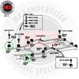 Genuine Toyota Early Body Mount suits 40 Series Landcruiser (03/1969 – 8/1980)