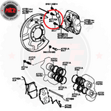 Bolt Front Disc Caliper Mount suits 40 60 & 70 Series Landcruiser