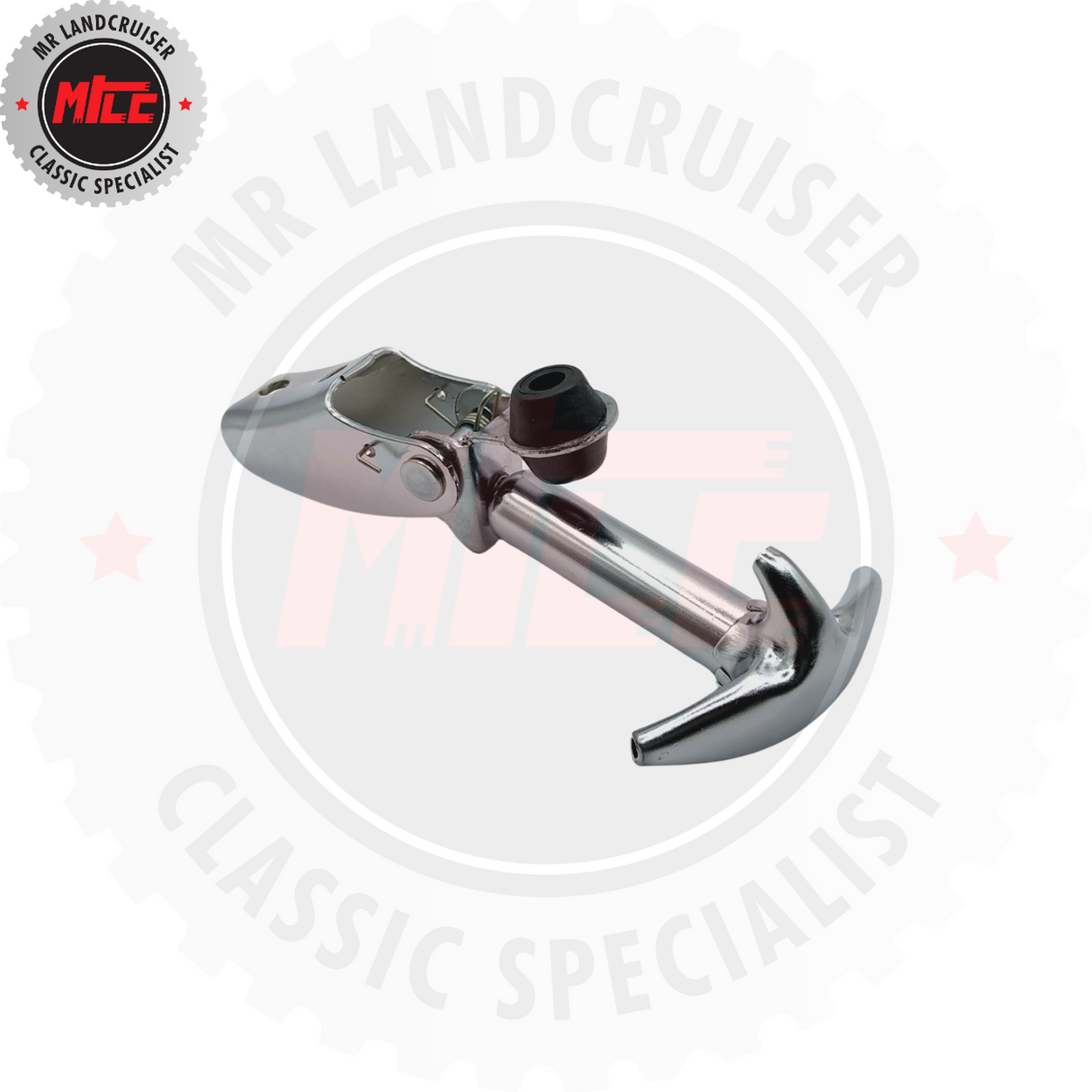 Side angle view of Bonnet Latch suits 40 Series Toyota Landcruiser 