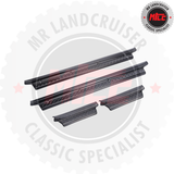 Stainless Steel Door Step Sill Trims suits 70 Series Toyota Landcruiser (Single Cab)