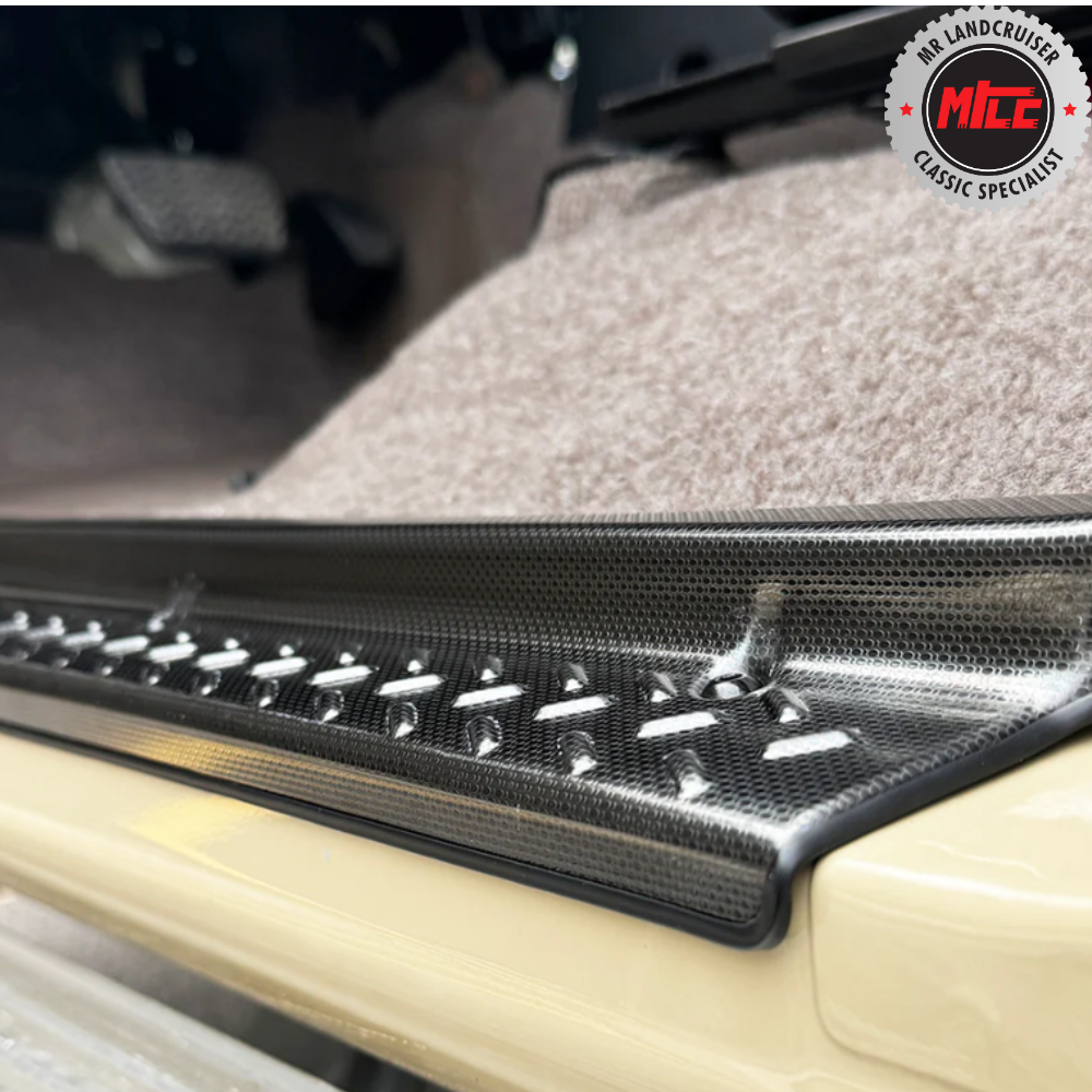 Stainless Steel Door Step Sill Trims suits 70 Series Toyota Landcruiser (Single Cab)
