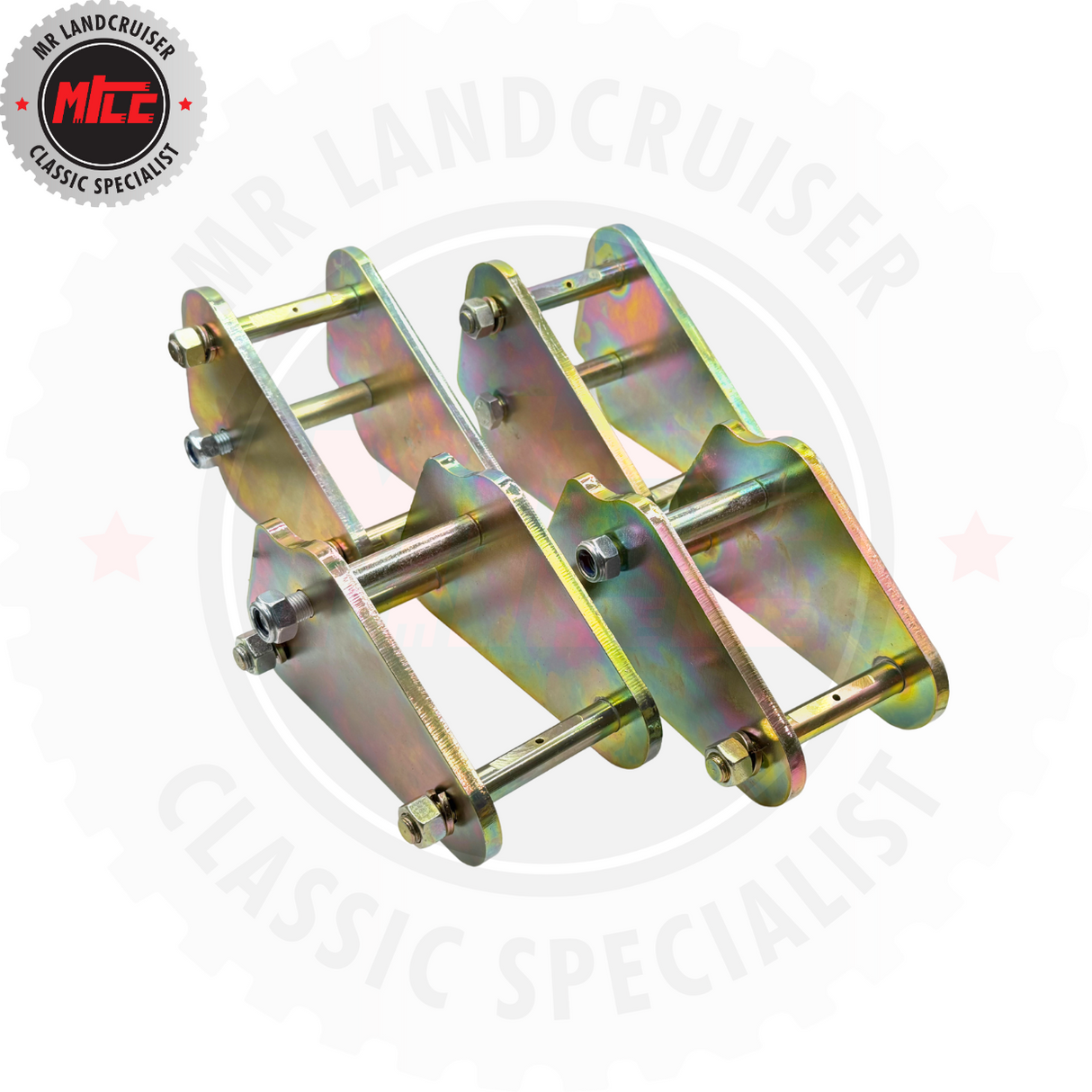 4 Anti-Inversion Extended Shackles 2 Inch (50mm) Suits Toyota Landcruiser 40 Series 
