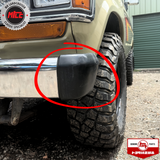 Genuine Toyota Extension Left Front Bumper Bar installed on a 60 Series