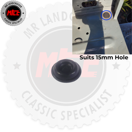 Tub Drain Hole Grommet 15mm Front or Rear suits 40 Series Toyota Landcruiser 1964-1984