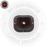 rear view of Aftermarket Transfer Case Gear Lever Boot suits 40 & 55 Series Toyota Landcruiser 1974 - 1982