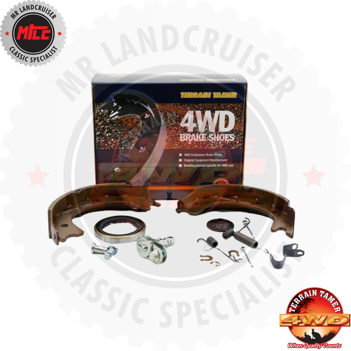 Handbrake Shoe & Minor Parts Kit suits BJ40 Toyota Landcruiser 2/1972 - 12/1984	