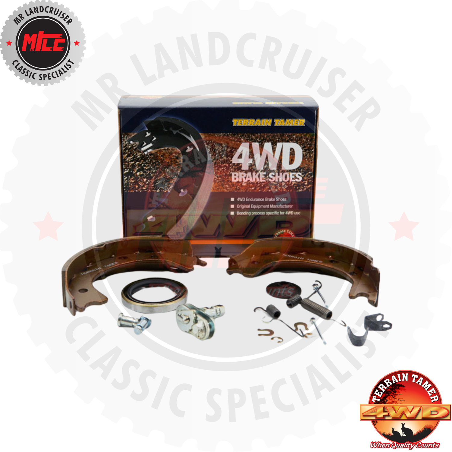 Handbrake Shoe & Minor Parts Kit suits Toyota Landcruiser 40