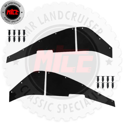 Front Inner Fender Apron Seals with Fitting Kit suits 60 Series Toyota Landcruiser