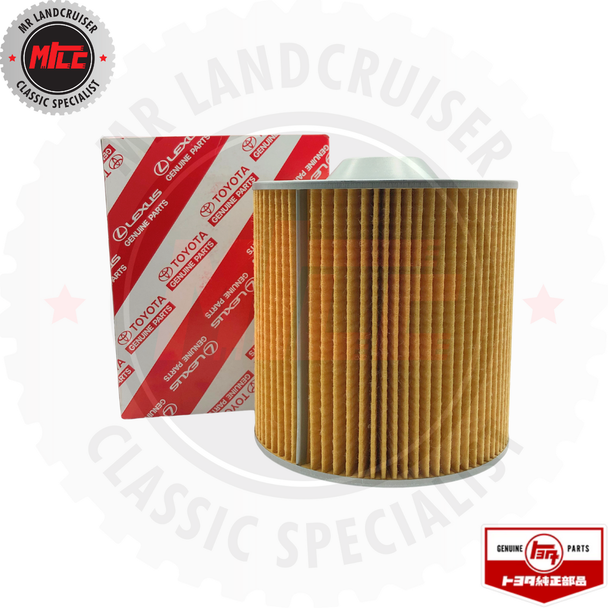 Genuine Toyota F135 Oil Filter with original packaging