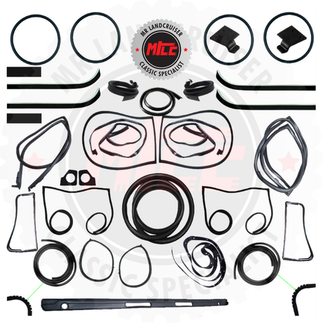 Full Rubber Seal Kit A Cab suits 40 Series FJ40 FJ45 SWB