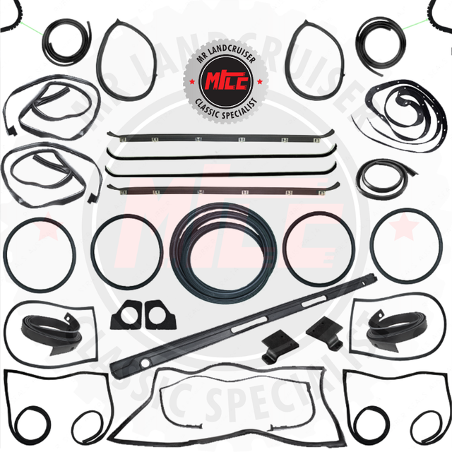 A Cab Rubber Seal Kit suits 40 Series Landcruiser SWB Shorty