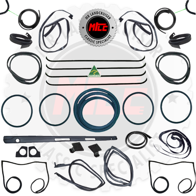 Cab Rubber Kit suits 40 Series Toyota Landcruiser Shorty