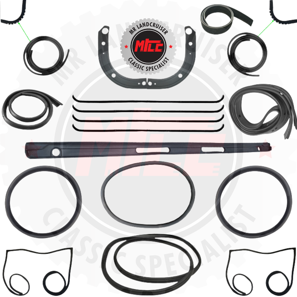 A Cab Rubber Seal Kit suits Toyota Landcruiser FJ45 Ute (