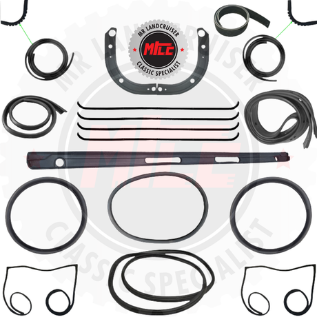 A Cab Rubber Seal Kit suits Toyota Landcruiser FJ45 Ute (