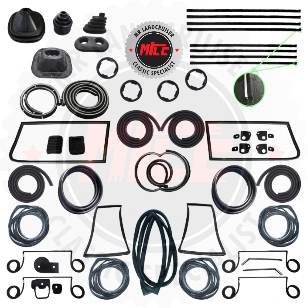 A Cab Rubber Seal Kit suits FJ55 Landcruiser 