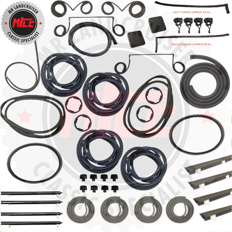 Complete Rubber Seal Kit Aftermarket suits Toyota Landcruiser 60 Series Wagon 