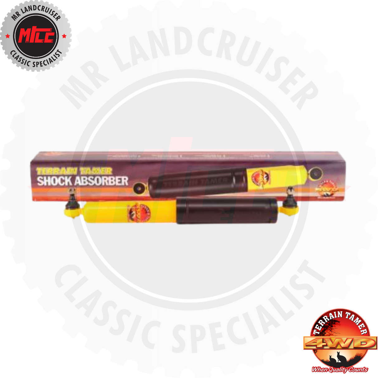 Steering Damper suits 60, 70, & 80 Series Toyota Landcruiser upto 1/2007 only