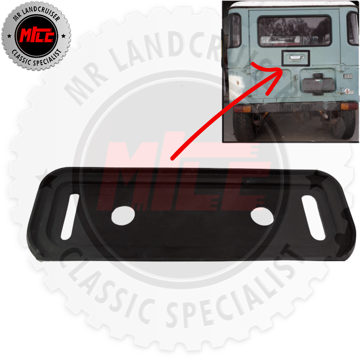 Tailgate Handle Rubber Gasket suits 40 Series Toyota Landcruiser FJ40 BJ40 BJ41 BJ42
