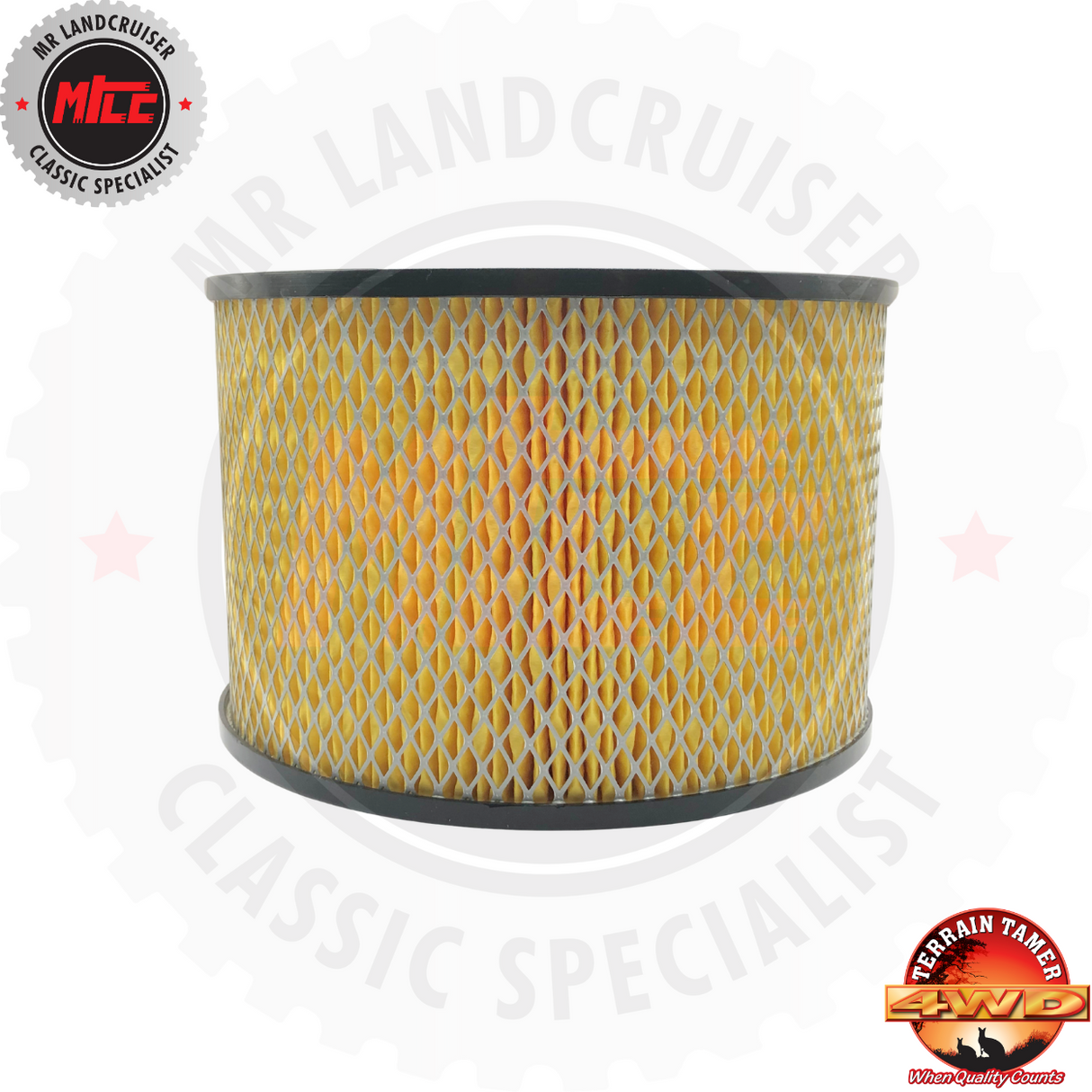 side view of TT Air Filter TTA-424 suits 40, 60, 70, & 80 Series Toyota Landcruiser