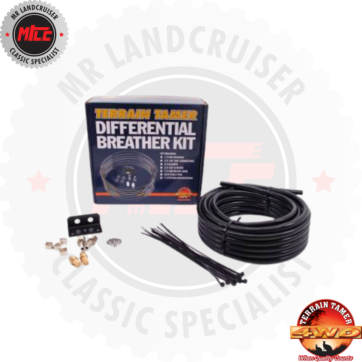 Diff Breather Kit 2 Port suits Toyota Landcruiser BJ60
