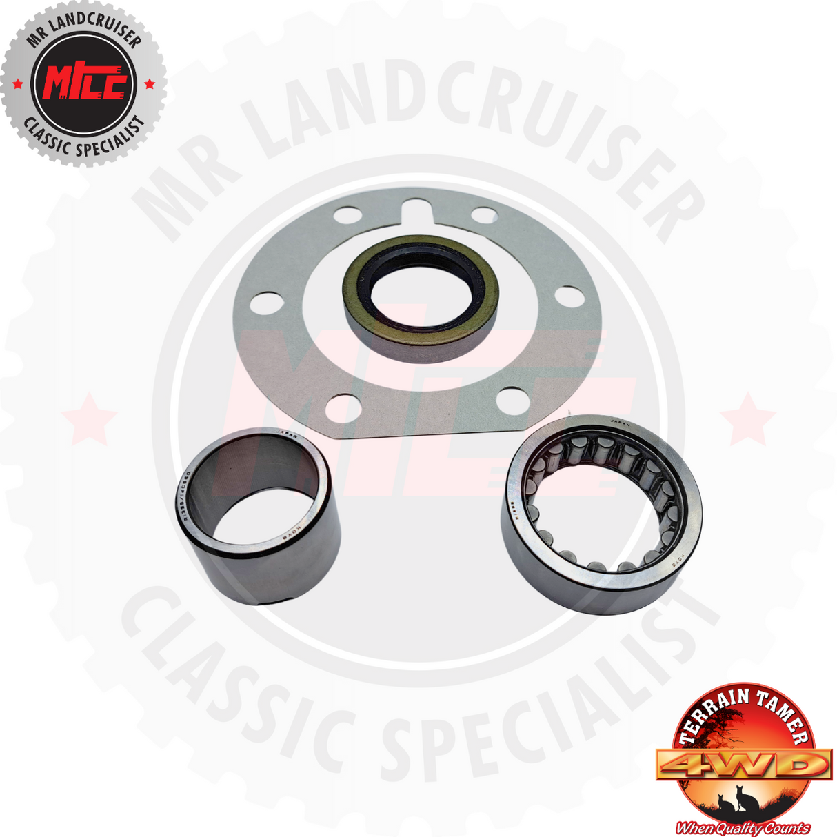 Side angle view of Rear Wheel Bearing Kit suits Toyota Landcruiser FJ40 FJ45 1969-1973