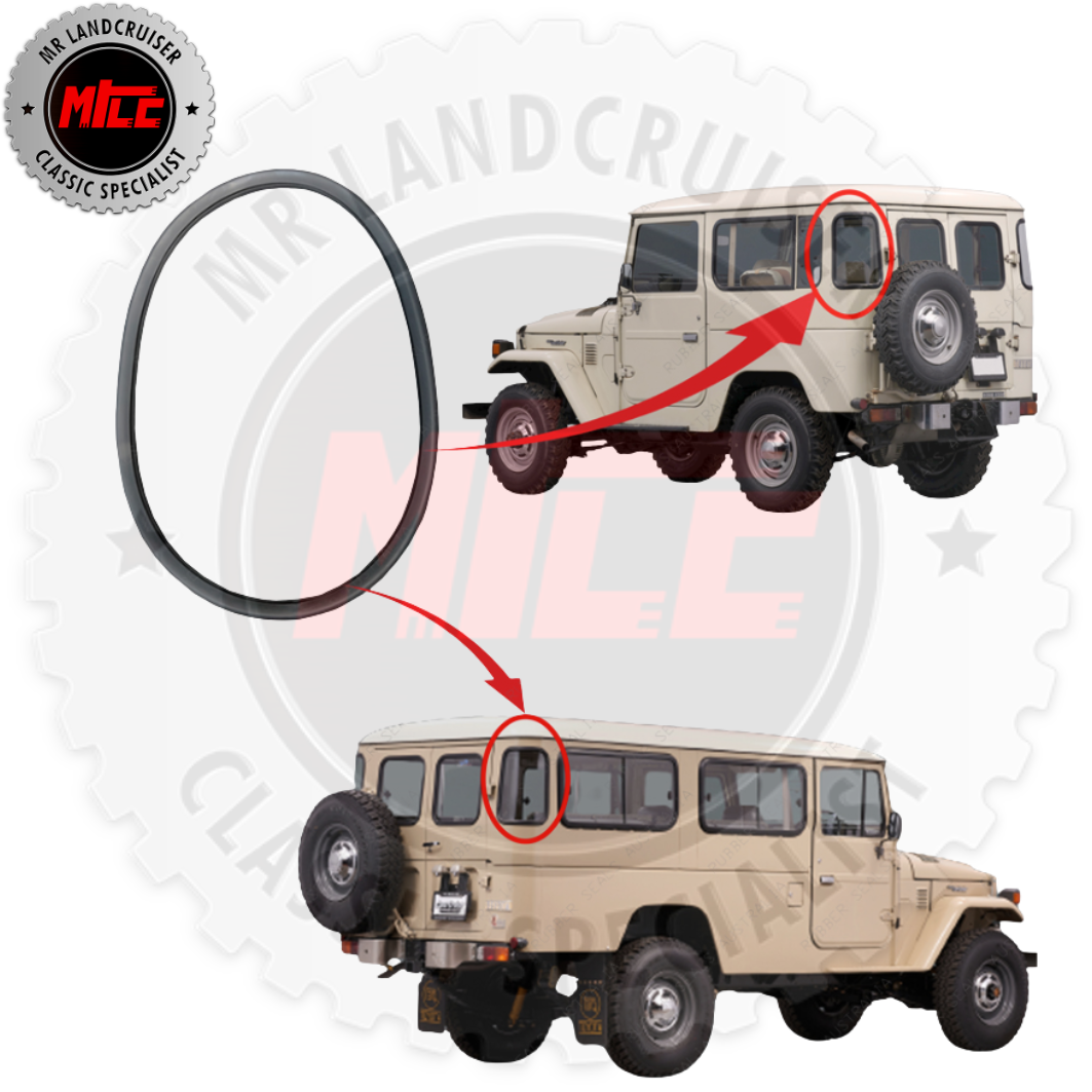 Screen Seal Rear Wrap Around suits 40 Series Toyota Landcruiser SWB & Troopy