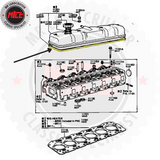 Gasket Rocker Cover suits 2H Toyota Landcruiser HJ47 HJ60 HJ75
