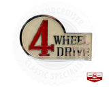 4-Wheel Drive Badge for Short-Wheel Base and Troopcarrier