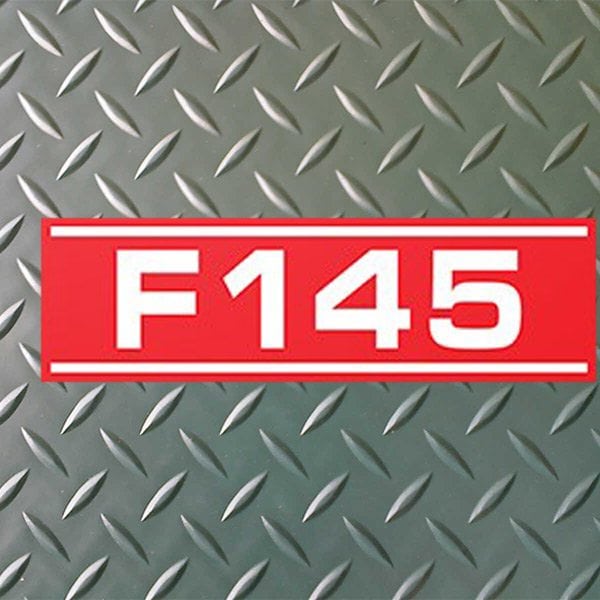 F145 ventildækselmærkat