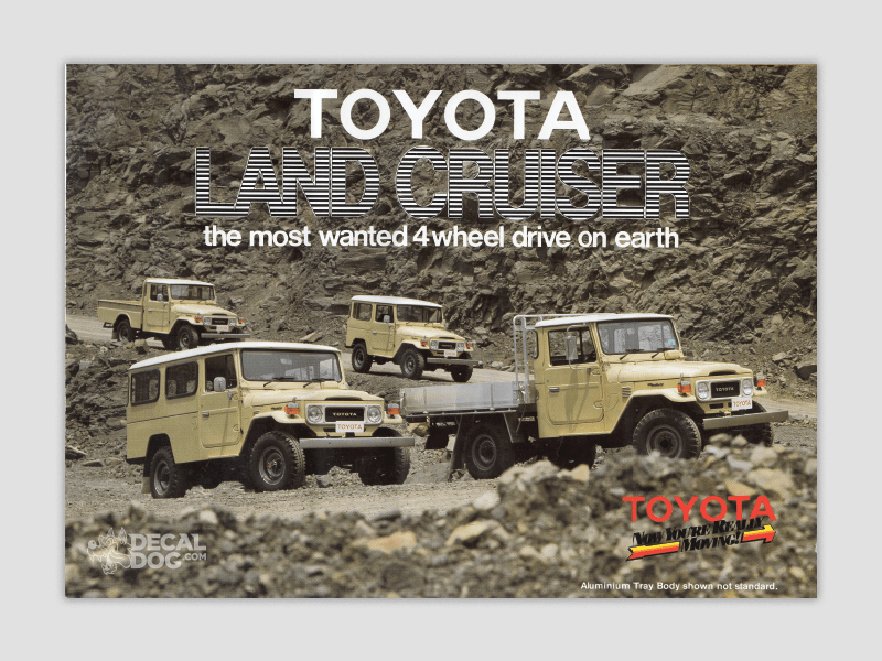 Toyota Landcruiser Models Poster